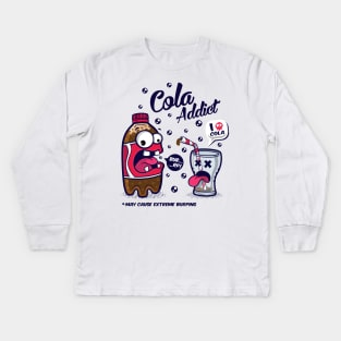 Red Cola Addic Kids Long Sleeve T-Shirt